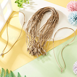 30 шт. экологически чистые корейские вощеные полиэстеровые плетеные регулируемые ожерелья&nbsp;NJEW-TAC0023-03