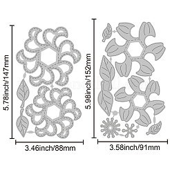 Трафареты для резки углеродистой стали для цветов DIY-WH0309-3357