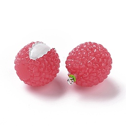 Подвески из непрозрачной смолы с фруктами&nbsp;RESI-H144-06
