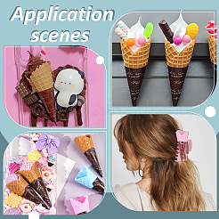 100 шт. 5-цветный ПВХ пластиковый имитационный леденец&nbsp;AJEW-OC0015-15