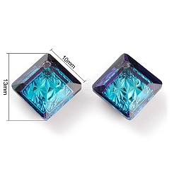 Подвески из тисненого стекла со стразами&nbsp;GLAA-J101-03A-001BB