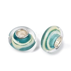 Perles européennes artisanales en verre filé et âme en laiton&nbsp;LAMP-N044-11S-01