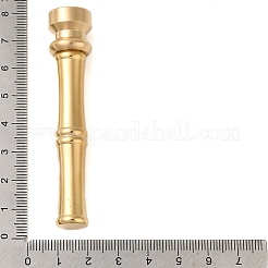 Tête de cachet de cire en laiton doré avec poignée en forme de bâton de bambou&nbsp;STAM-K001-05G-E