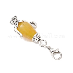 Декоративные подвески в виде чайника из натурального кракелюрного агата.&nbsp;HJEW-JM04734-02