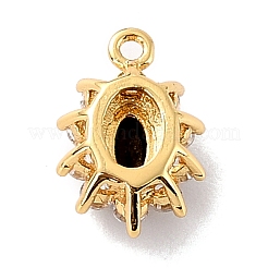 Брелки из экологически чистой латуни с микропаве и кубическим цирконием&nbsp;ZIRC-C027-12G-07-RS