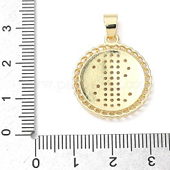 Подвески из прозрачного кубического циркония с микропейвом KK-L253-13G-02