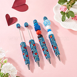 2шт. шариковая ручка со стразами из полимерной глины OFST-TA0001-02