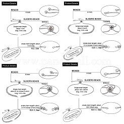 Латунь браслет-цепочка материалы KK-CJ0001-29