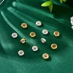 12 шт. 2 цвета 925 бусины из стерлингового серебра STER-UN0001-69