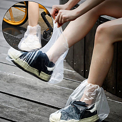 Пластиковые одноразовые водонепроницаемые бахилы AJEW-WH0678-47