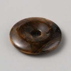 Китайские подвески с защитной пряжкой из натурального тигрового глаза&nbsp;G-WH0030-21A-35