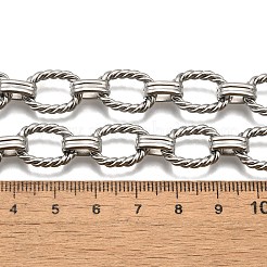 Ожерелья из витой овальной цепи из нержавеющей стали 304&nbsp;NJEW-R023-13P