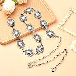 Цепочка на талию с овальными звеньями&nbsp;AJEW-CJC0006-03AS