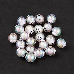 УФ-покрытие Радужные радужные акриловые эмалевые бусины OACR-I003-17A