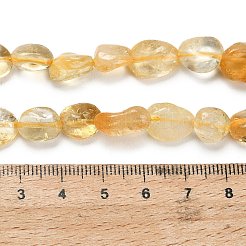 Природный желтый кварц нитей бисера&nbsp;G-G337-B02-8x10mm