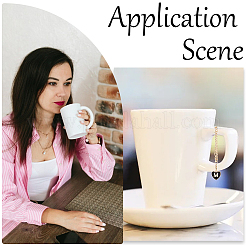 2 комплект подвесных украшений из эмалевого сплава HJEW-SC0001-56M