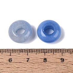Perles européennes en jade blanc naturel teintées&nbsp;G-N359-17A-11