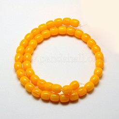 Imitazione ambra tamburo resina fili di perline per fare gioielli buddista&nbsp;RESI-A009D-9mm-01