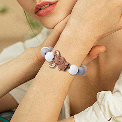 12шт 12 цвета силиконовые фокусные бусины SIL-DC0001-73