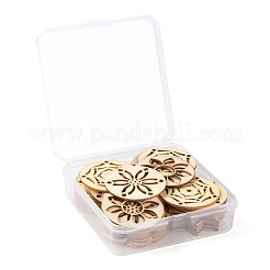 70pcs 7 cabochons en bois de style&nbsp;WOOD-LS0001-18