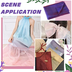 Polyester-Organza-Stoffe&nbsp;DIY-WH0622-114A