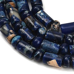 Brins de perles de jaspe impérial synthétique teint&nbsp;GG-CBAA20A-02D