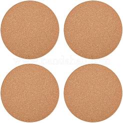 コルクコースター  カップマット  フラットラウンド  200x10mm  4pc&nbsp;AJEW-CP0009-64C