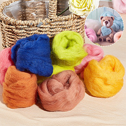 20 пакетик 20-х цветов шерсти для валяния DIY-DC0002-17