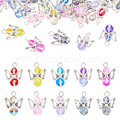 20шт прозрачные стеклянные подвески&nbsp;PALLOY-TAC0163