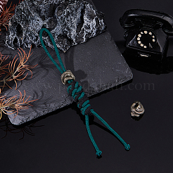 2 шт. латунные европейские бусины&nbsp;KK-FH0008-13AS