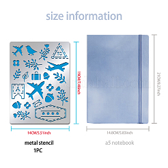 Трафареты для резки нержавеющей стали с тематикой путешествий DIY-WH0289-030