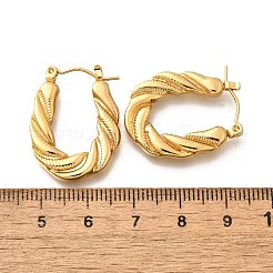 Серьги-кольца из нержавеющей стали 304 для женщин&nbsp;EJEW-L296-081G