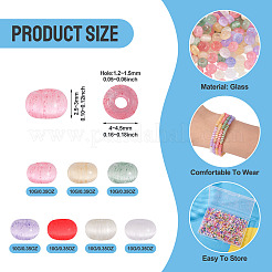 Perle di vetro 70g 7 colori&nbsp;SEED-TA0001-54