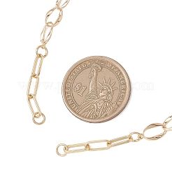 Цепочка из латунных скрепок&nbsp;AJEW-JB01543