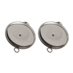 Фурнитура для сережек-гвоздиков из нержавеющей стали 201&nbsp;STAS-K279-01E-P