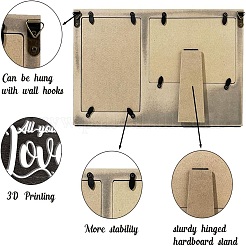 Двойные фоторамки из мдф AJEW-WH0424-007