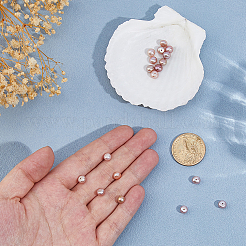 9 пара бусин из натурального пресноводного жемчуга&nbsp;PEAR-HS0001-15