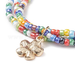 Регулируемый браслет из бисера BJEW-JB08951