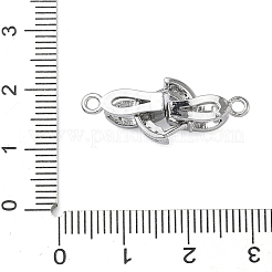 Кольцо латунное микропаве прозрачный кубический цирконий застежки-защелки&nbsp;KK-Z143-18P