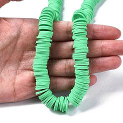 Плоские круглые бусины из глины ручной работы полимерные&nbsp;CLAY-R067-12mm-06