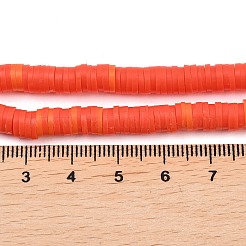 Плоские круглые бусины из глины ручной работы полимерные&nbsp;CLAY-XCP0001-34