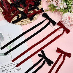 20 шт. 2-х цветные аксессуары для украшения в виде банта из ворса&nbsp;DIY-SP0004-81