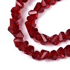 Chapelets de perles en verre transparente  &nbsp;GLAA-N018-4mm-26