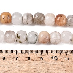 Chapelets de perles en jade blanc naturel teinté&nbsp;G-T138-D27