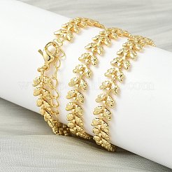 Женские ожерелья из цепочек с крыльями-бабочками толщиной 8 мм из латуни NJEW-K271-19G