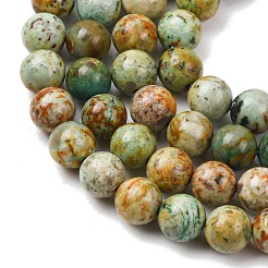 Natürliche peruanische türkisfarbene (Jaspis) Perlenstränge&nbsp;G-T150-A01-6mm