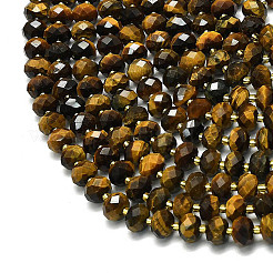 Природных тигровый глаз бисер нитей&nbsp;LS-G-P573-A60-01