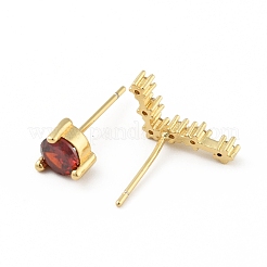 Aretes asimétricos constelación de circonitas cúbicas&nbsp;EJEW-C035-16G-02