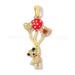 Pendentifs en laiton zircon cubique transparent&nbsp;CU-OY001-50G