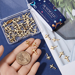 60 шт. долговечные позолоченные латунные подвески KK-SC0005-84